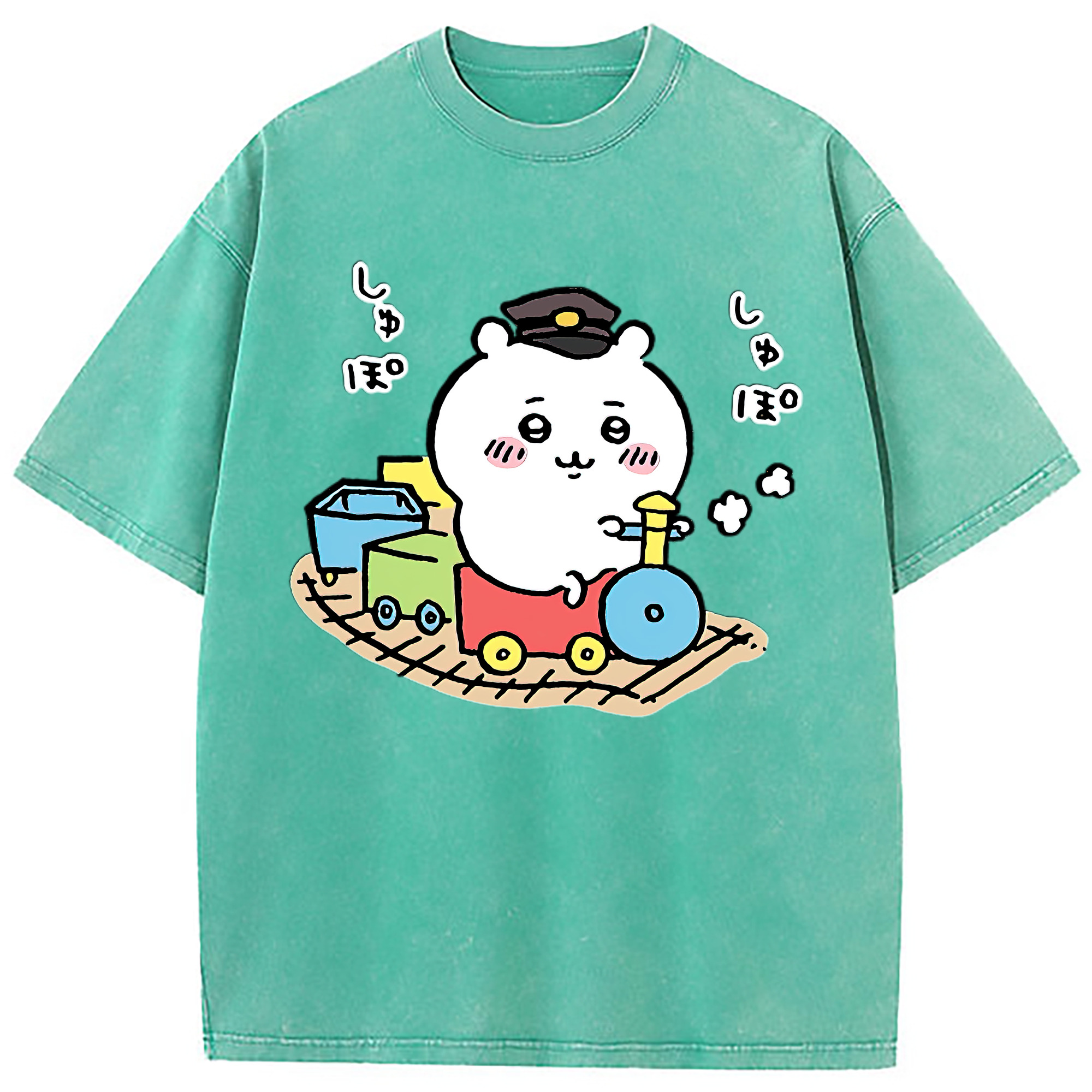 （画像用） ちいかわ ちいかわ Chii-kawa chiikawa 綿100% ヴィンテージ風 半袖Tシャツ（フロントプリント）
